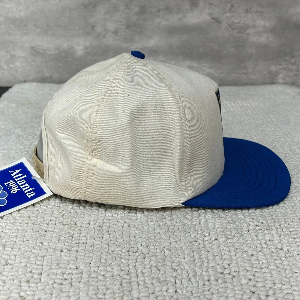 90s Vintage Atlanta Olympics Snapback Hat OSFA Deadstock Two Tone Embroidered